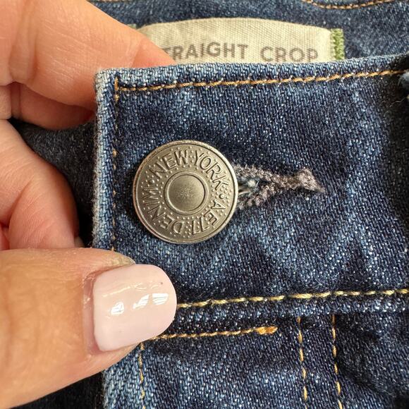 American Eagle AE77 Premium Straight Crop Jeans Sz 4 Button Fly Organic Cotton - Picture 14 of 16